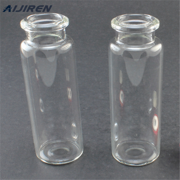 20ml crimp top gc glass vials with beveled edge for analysis instrument for sale